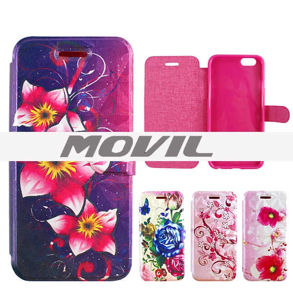 NP-2566 3D Funda de cuero PU para Apple iPhone 6-0